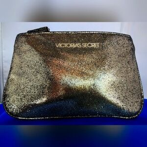 Victoria's Secret Gold Cosmetic Bag